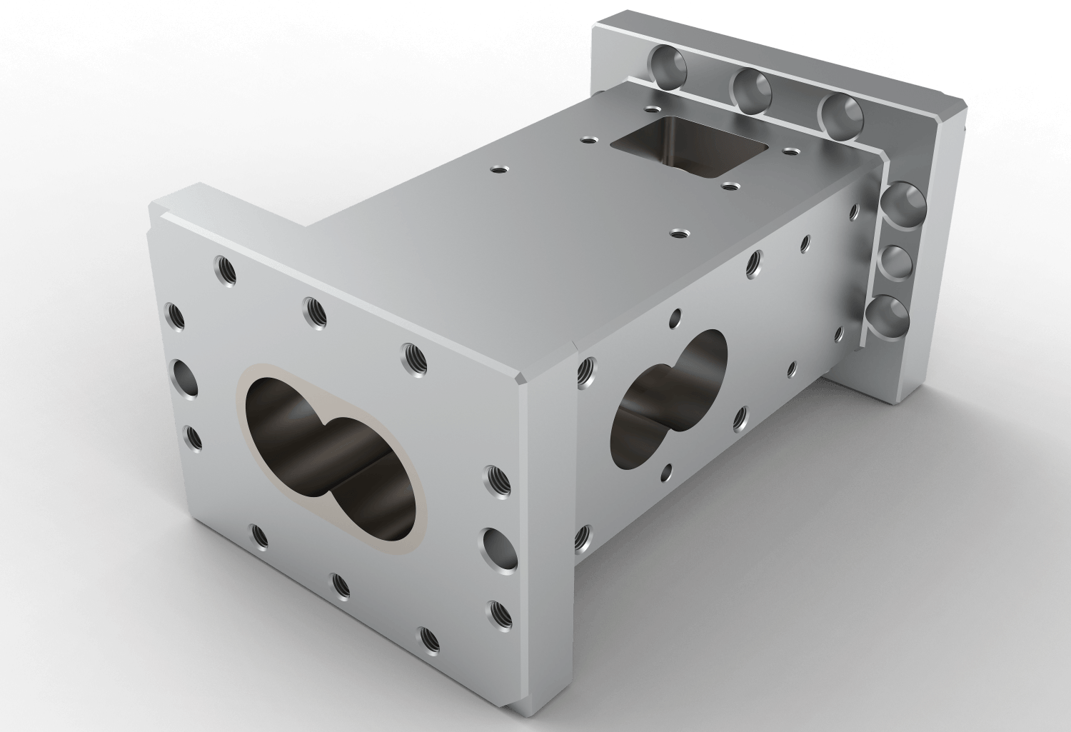 Extruder Side Open Screw Barrel